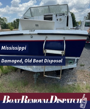 Mississippi Old Boat Removal Junkyard Services