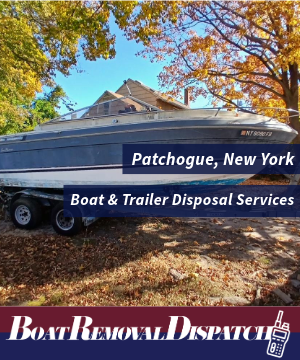 New York, Patchogue Boat Disposal