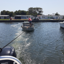 Boat Disposal tow by water 15-20ft Boat