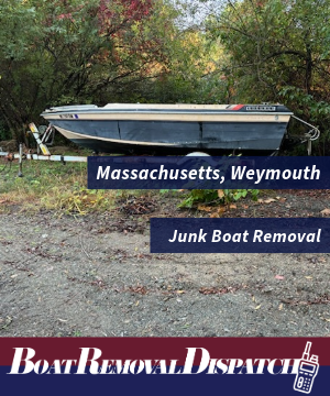 Weymouth MA Small Boat Removal